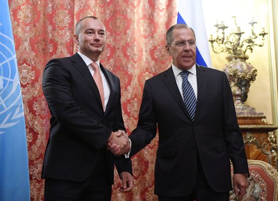 Foreign Minister Sergei Lavrov meets with UN Special Coordinator for Middle East Peace Process Nickolay Mladenov