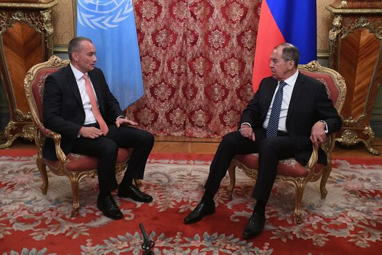 Foreign Minister Sergei Lavrov meets with UN Special Coordinator for Middle East Peace Process Nickolay Mladenov