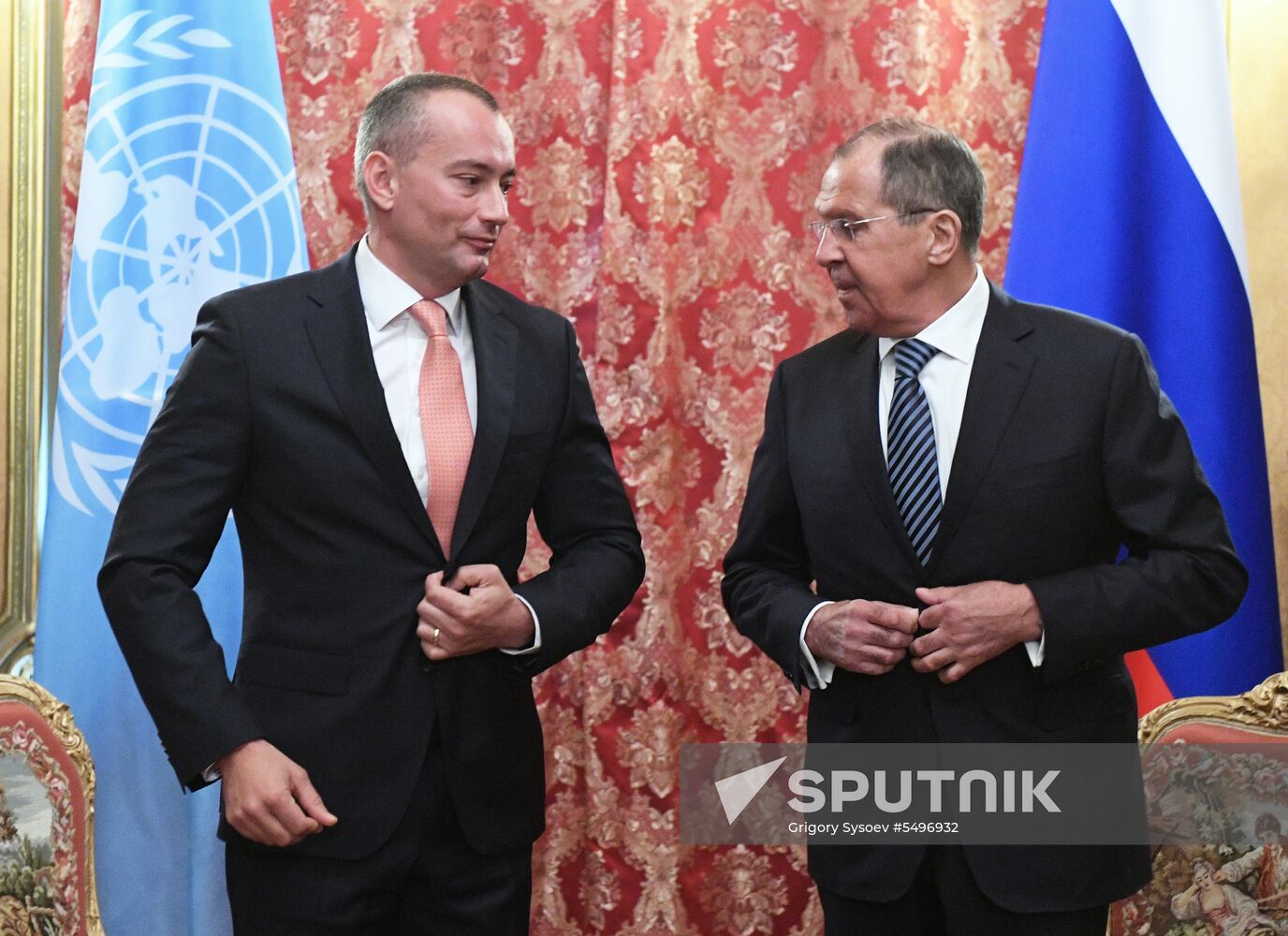 Foreign Minister Sergei Lavrov meets with UN Special Coordinator for Middle East Peace Process Nickolay Mladenov