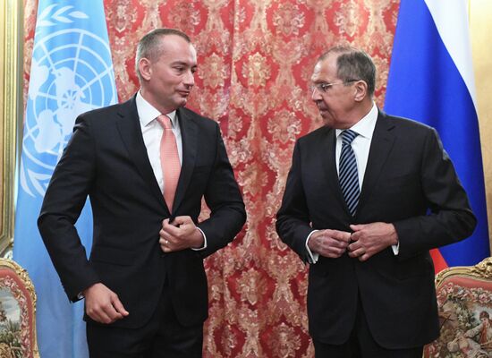 Foreign Minister Sergei Lavrov meets with UN Special Coordinator for Middle East Peace Process Nickolay Mladenov