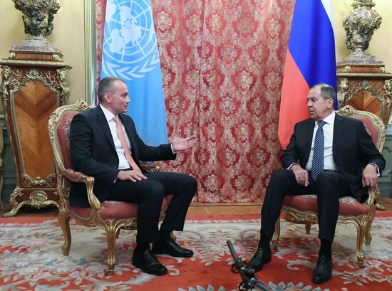 Foreign Minister Sergei Lavrov meets with UN Special Coordinator for Middle East Peace Process Nickolay Mladenov