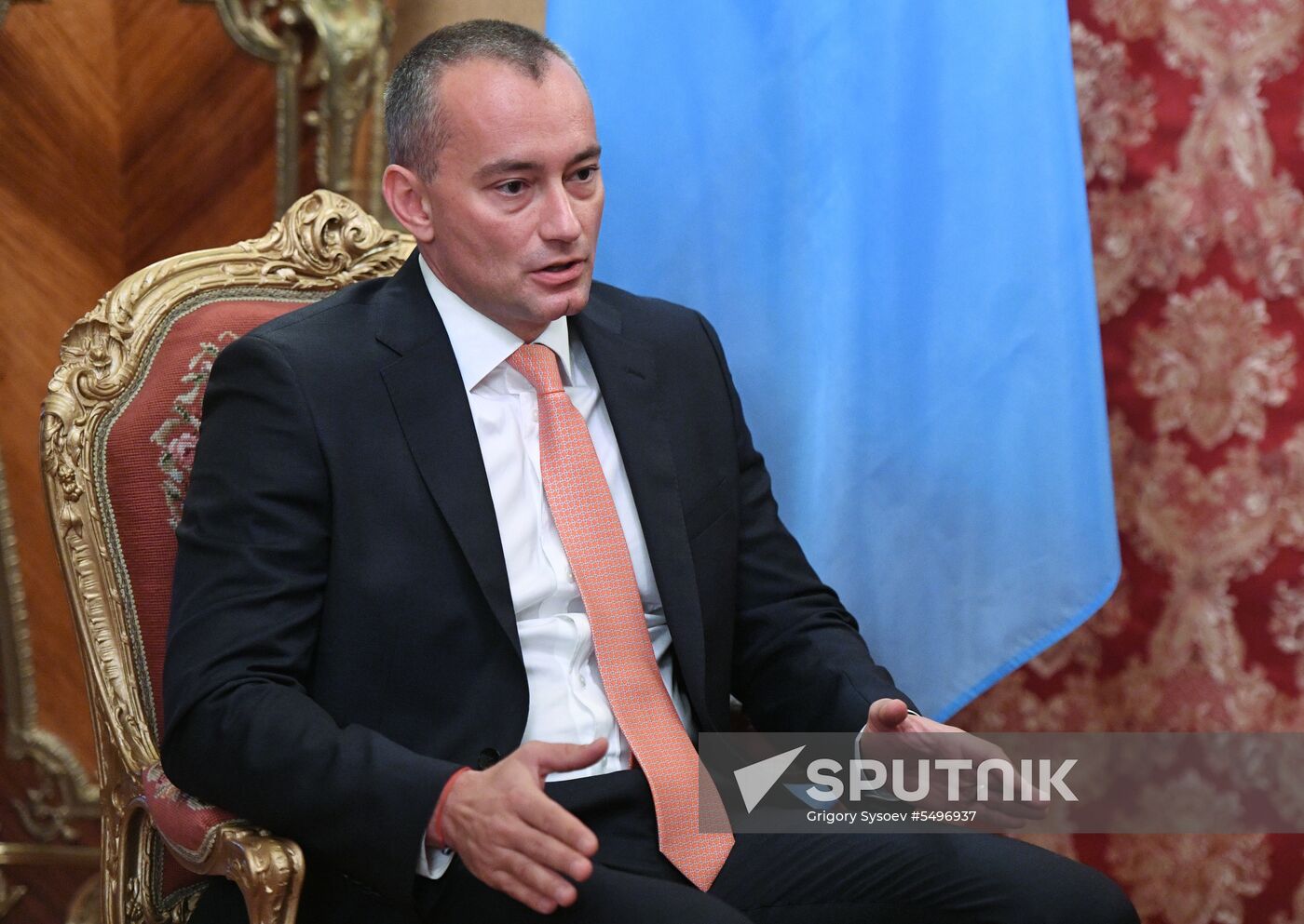 Foreign Minister Sergei Lavrov meets with UN Special Coordinator for Middle East Peace Process Nickolay Mladenov