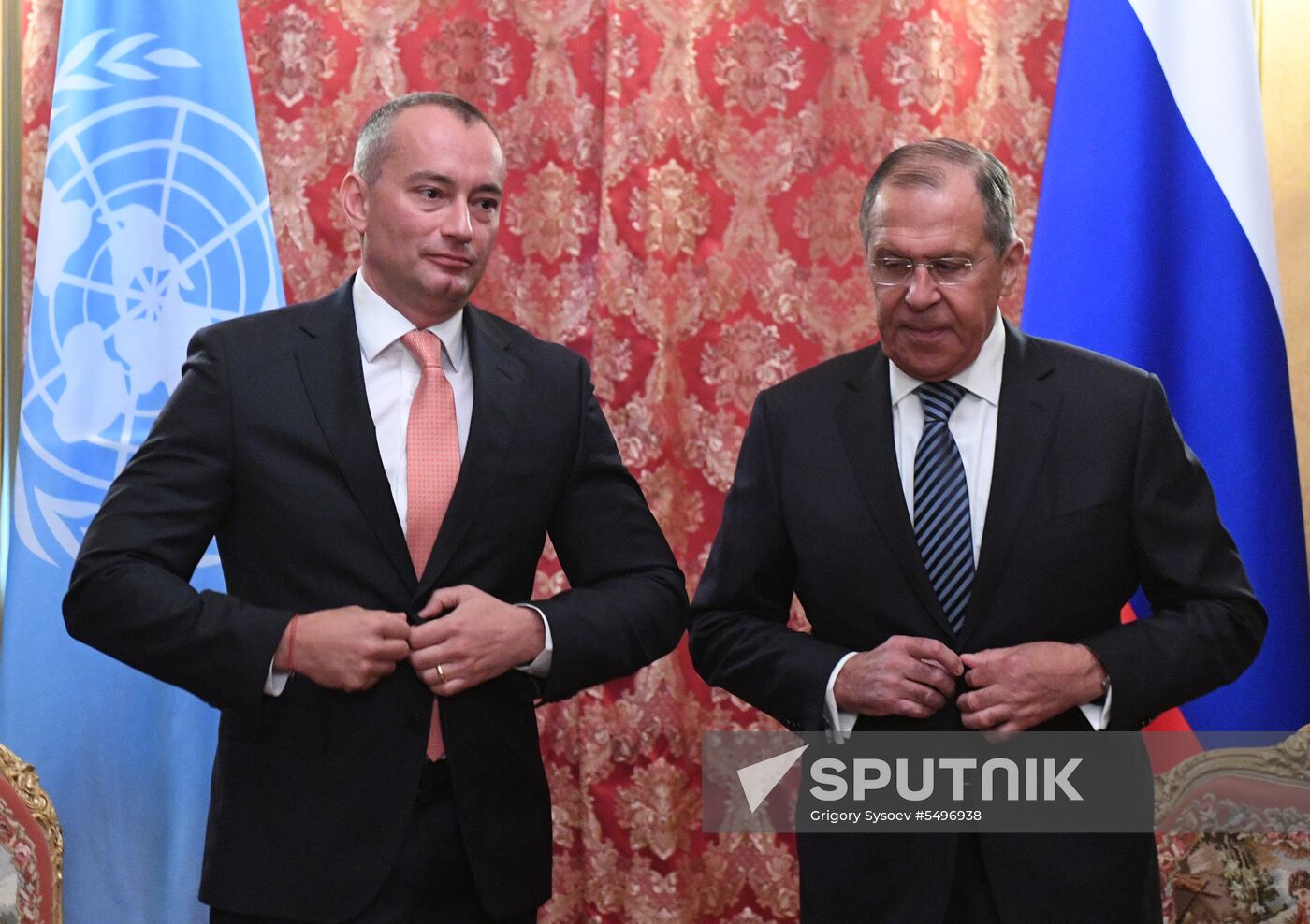 Foreign Minister Sergei Lavrov meets with UN Special Coordinator for Middle East Peace Process Nickolay Mladenov