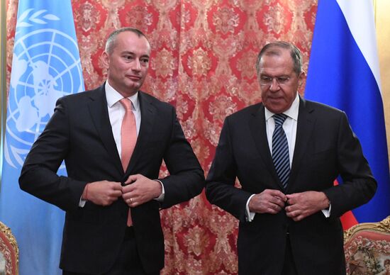 Foreign Minister Sergei Lavrov meets with UN Special Coordinator for Middle East Peace Process Nickolay Mladenov