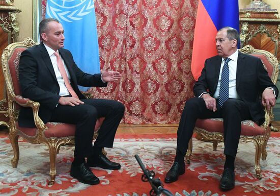 Foreign Minister Sergei Lavrov meets with UN Special Coordinator for Middle East Peace Process Nickolay Mladenov