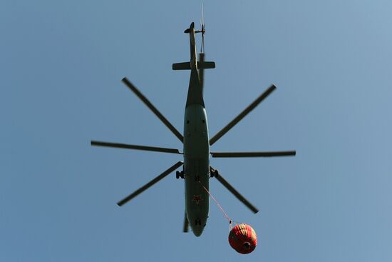 Wildfire suppression exercise in Rostov Region