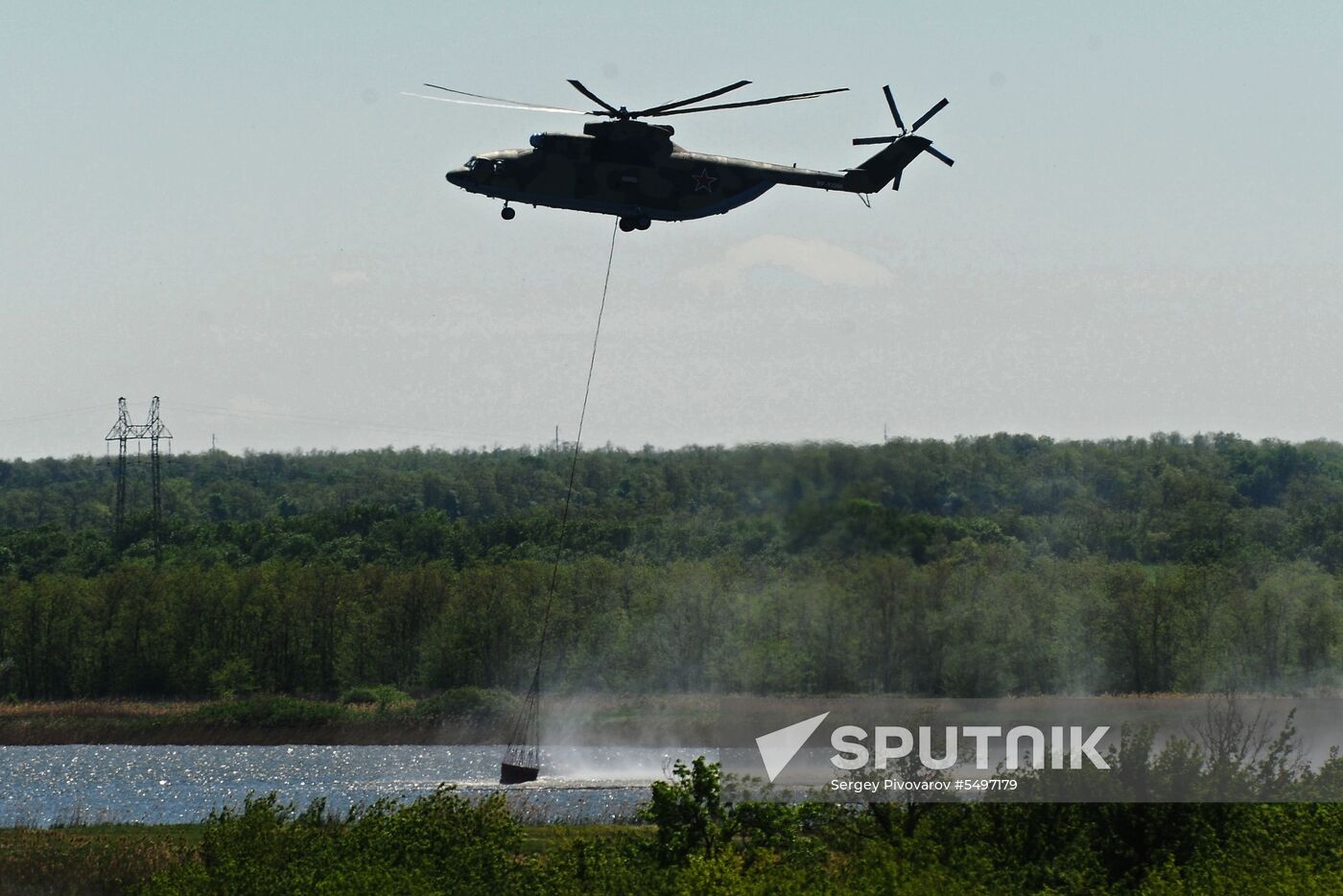 Wildfire suppression exercise in Rostov Region