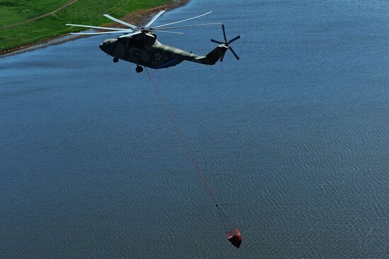 Wildfire suppression exercise in Rostov Region