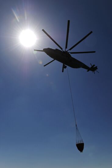 Wildfire suppression exercise in Rostov Region