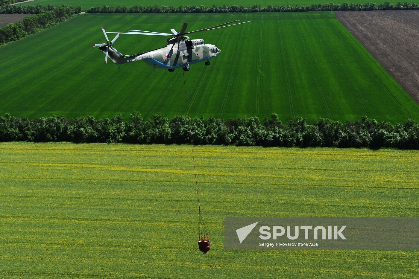 Wildfire suppression exercise in Rostov Region