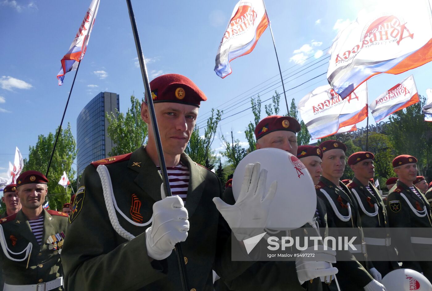 Celebration of the DPR's declaration of independence in Donetsk