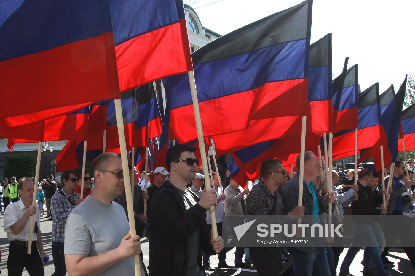 Celebration of the DPR's declaration of independence in Donetsk