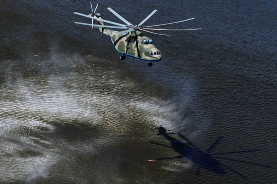 Wildfire suppression exercise in Rostov Region