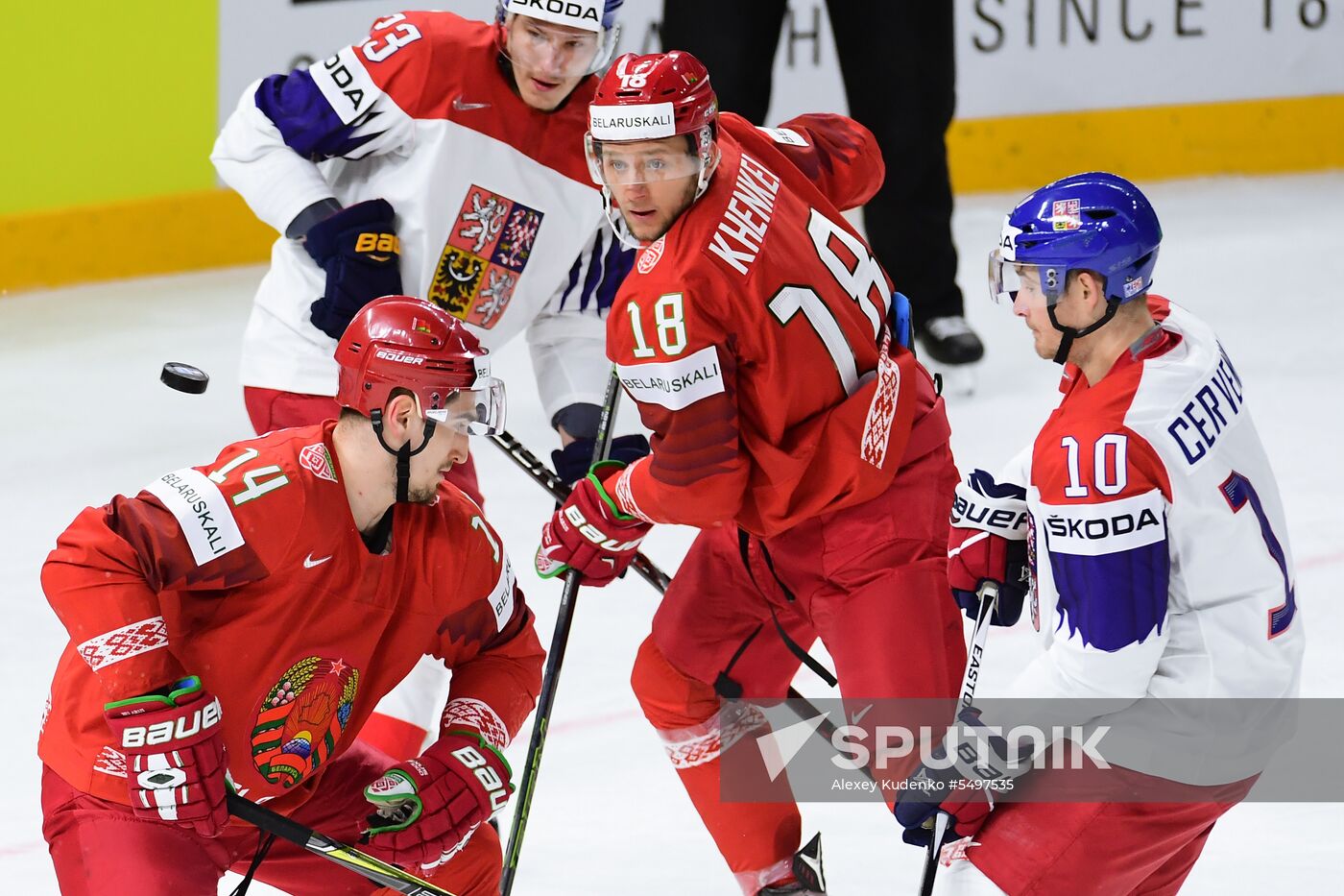 Ice hockey. 2018 IIHF World Championship. Belarus vs. Czech Republic