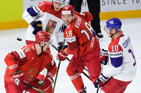 Ice hockey. 2018 IIHF World Championship. Belarus vs. Czech Republic