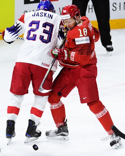 Ice hockey. 2018 IIHF World Championship. Belarus vs. Czech Republic
