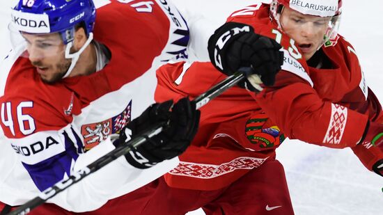 Ice hockey. 2018 IIHF World Championship. Belarus vs. Czech Republic