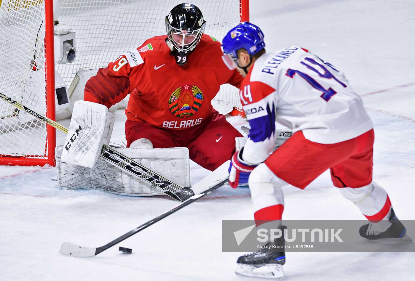 Ice hockey. 2018 IIHF World Championship. Belarus vs. Czech Republic