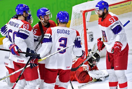 Ice hockey. 2018 IIHF World Championship. Belarus vs. Czech Republic