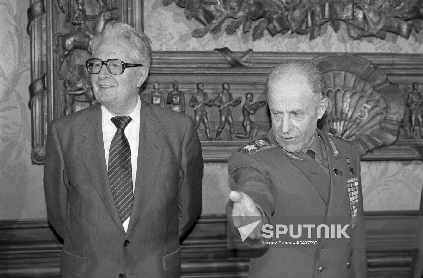 Leader of Social Democratic Party of Germany Hans-Jochen Vogel visits the USSR