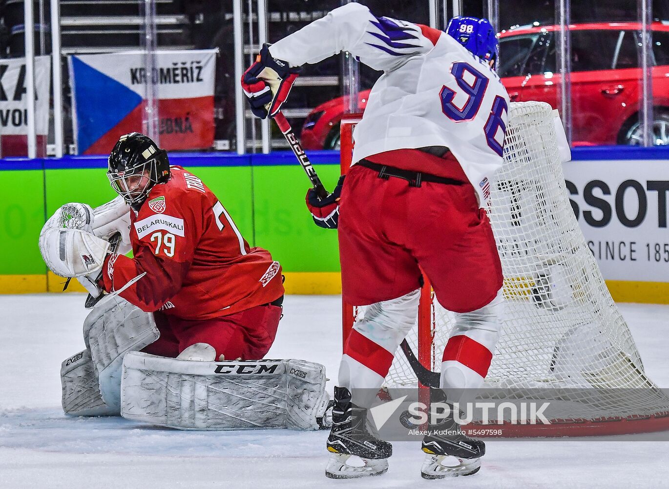 Ice hockey. 2018 IIHF World Championship. Belarus vs. Czech Republic