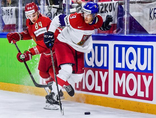 Ice hockey. 2018 IIHF World Championship. Belarus vs. Czech Republic