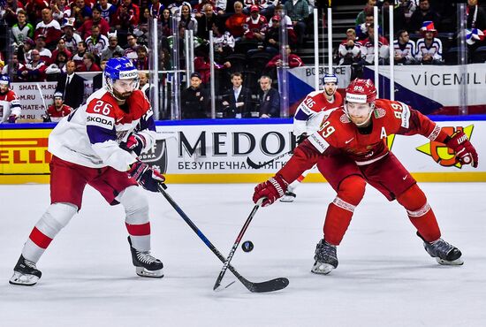 Ice hockey. 2018 IIHF World Championship. Belarus vs. Czech Republic