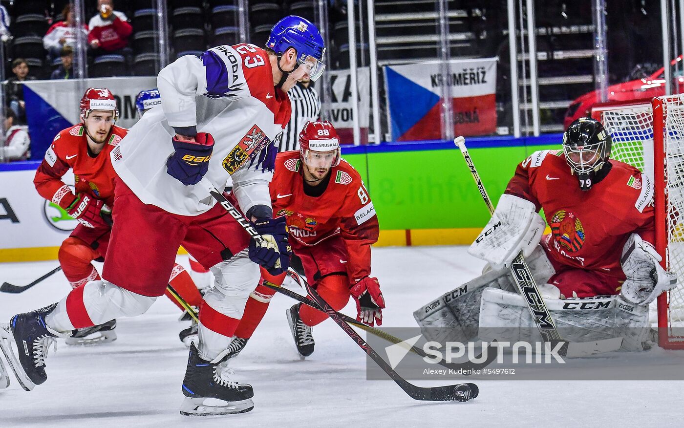 Ice hockey. 2018 IIHF World Championship. Belarus vs. Czech Republic