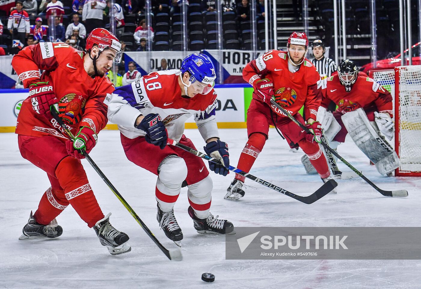 Ice hockey. 2018 IIHF World Championship. Belarus vs. Czech Republic