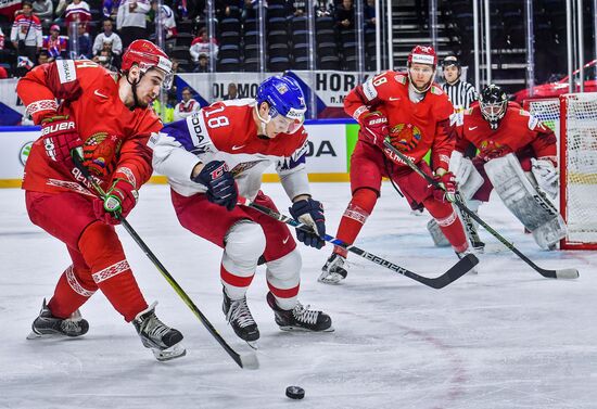 Ice hockey. 2018 IIHF World Championship. Belarus vs. Czech Republic