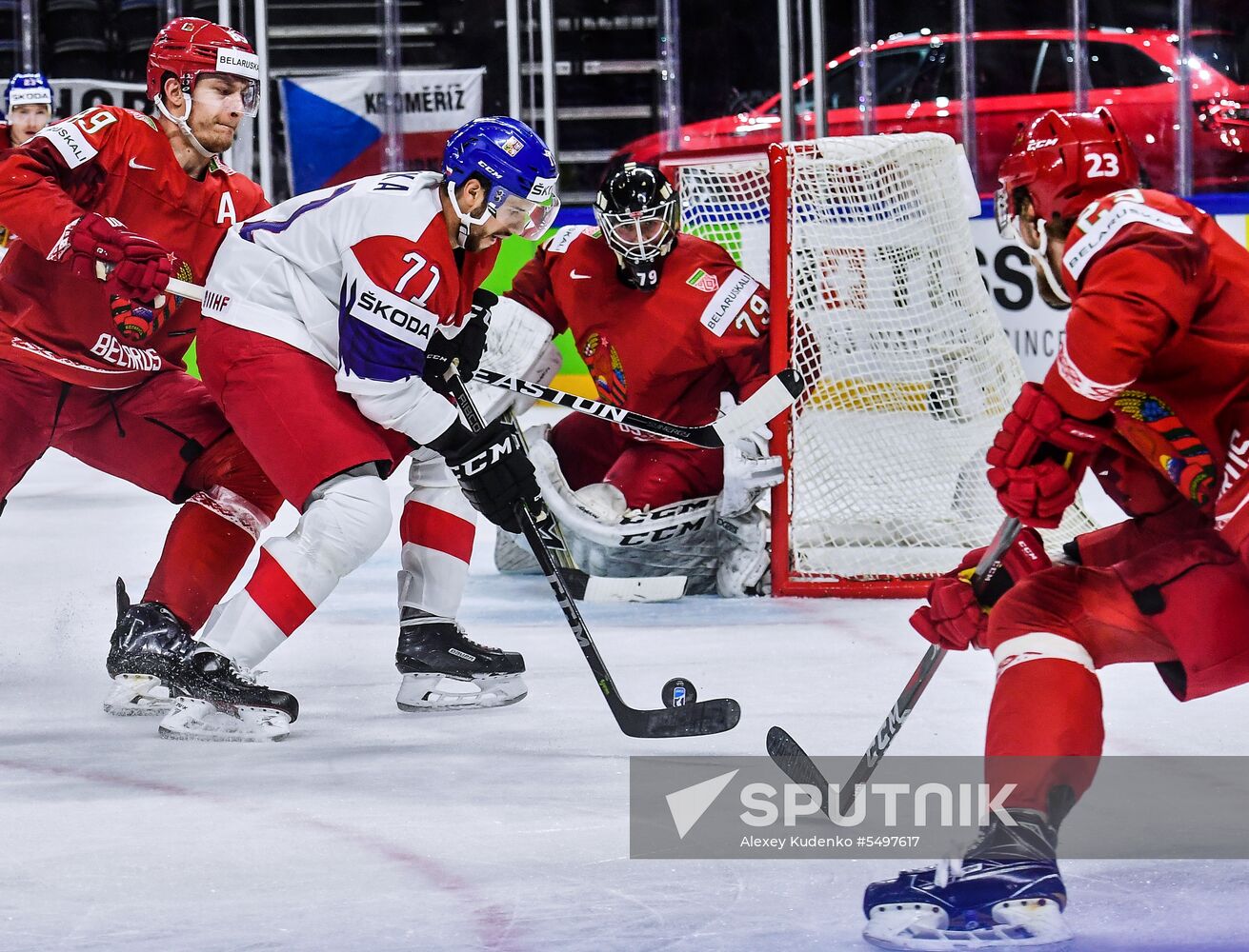 Ice hockey. 2018 IIHF World Championship. Belarus vs. Czech Republic