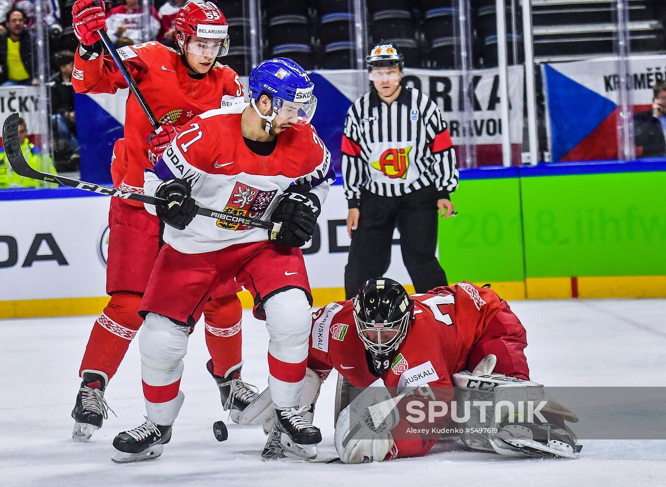 Ice hockey. 2018 IIHF World Championship. Belarus vs. Czech Republic