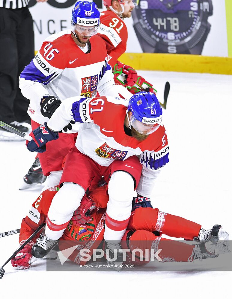 Ice hockey. 2018 IIHF World Championship. Belarus vs. Czech Republic