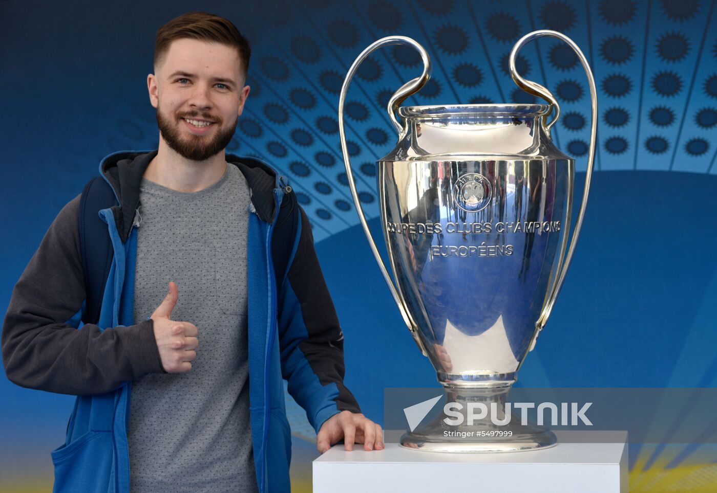 Champions League Trophy presentation in Kiev