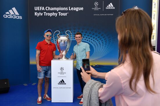 Champions League Trophy presentation in Kiev