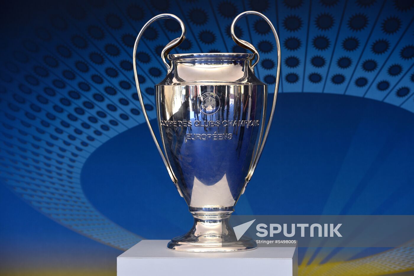Champions League Trophy presentation in Kiev