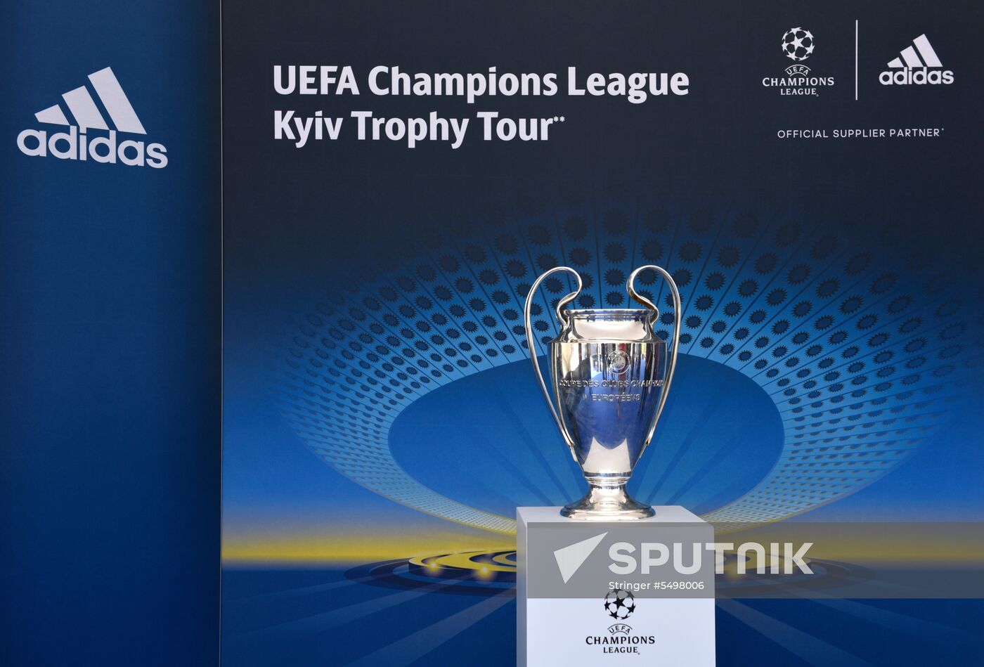 Champions League Trophy presentation in Kiev