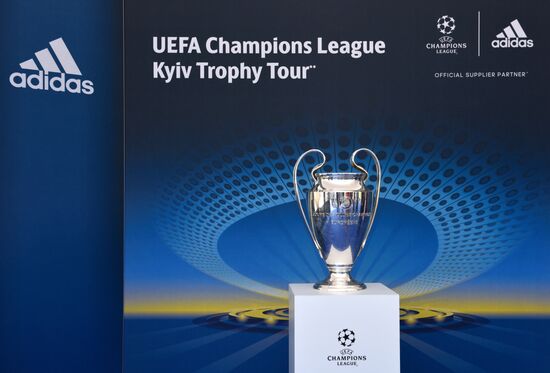 Champions League Trophy presentation in Kiev