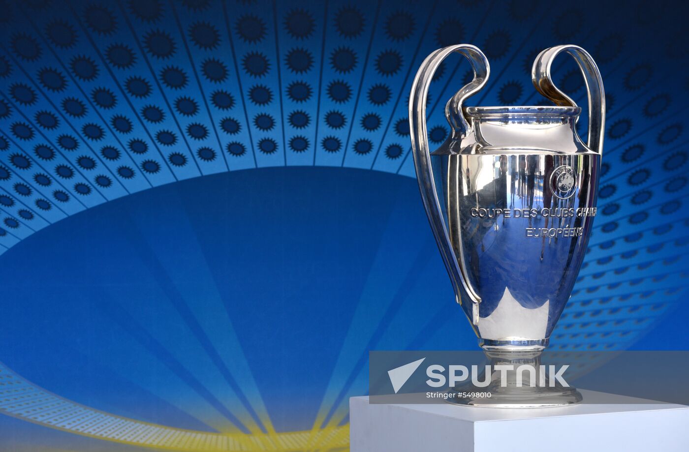 Champions League Trophy presentation in Kiev