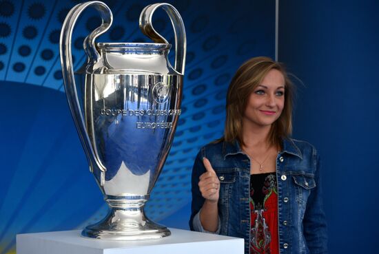 Champions League Trophy presentation in Kiev