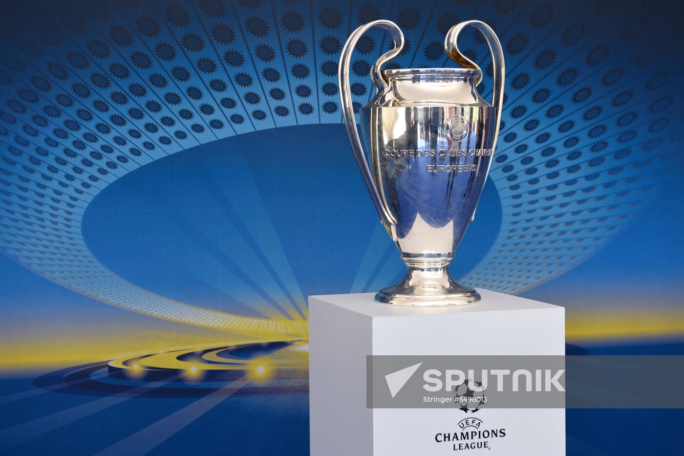 Champions League Trophy presentation in Kiev