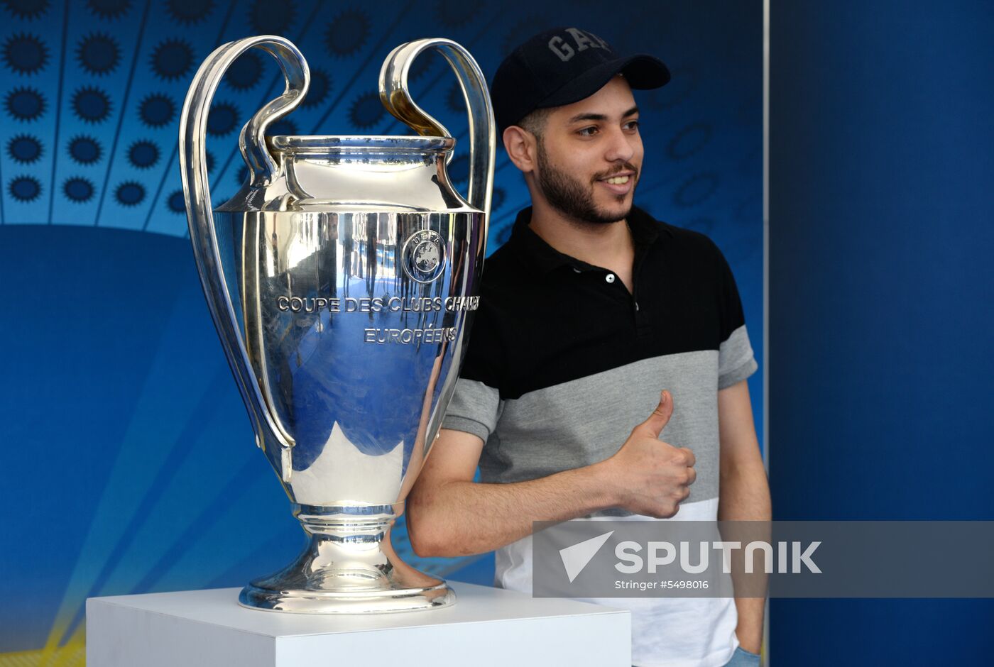 Champions League Trophy presentation in Kiev