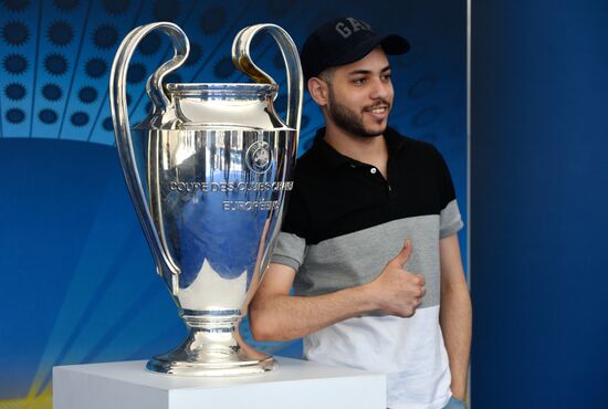 Champions League Trophy presentation in Kiev
