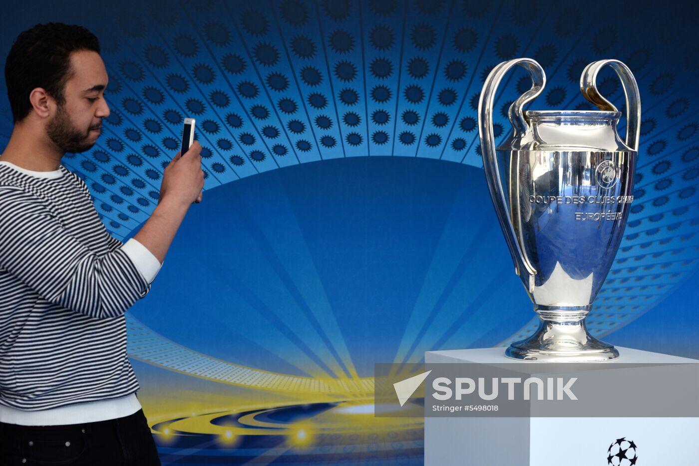 Champions League Trophy presentation in Kiev