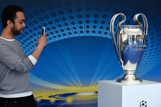 Champions League Trophy presentation in Kiev