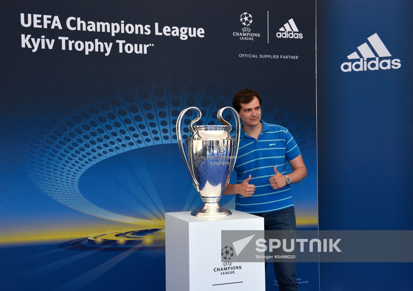Champions League Trophy presentation in Kiev