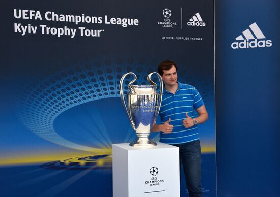 Champions League Trophy presentation in Kiev