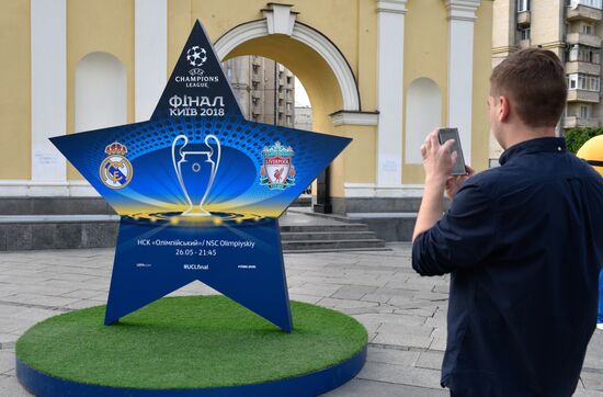 Champions League Trophy presentation in Kiev