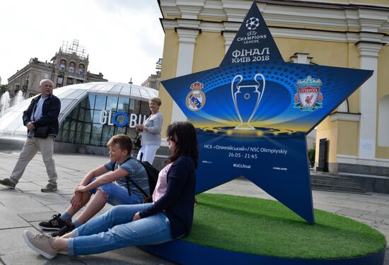 Champions League Trophy presentation in Kiev