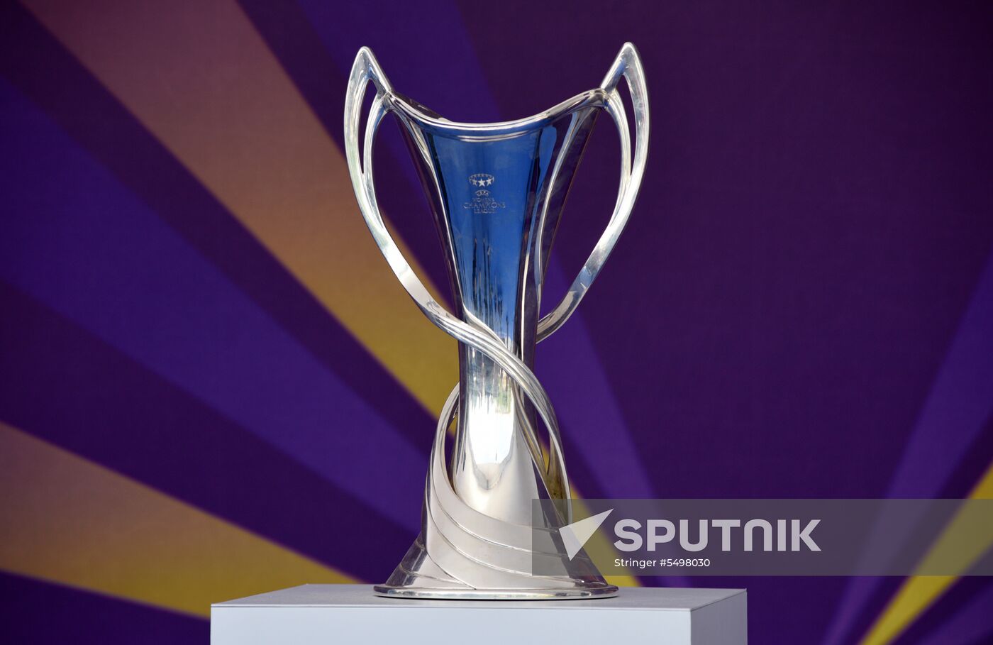 Champions League Trophy presentation in Kiev